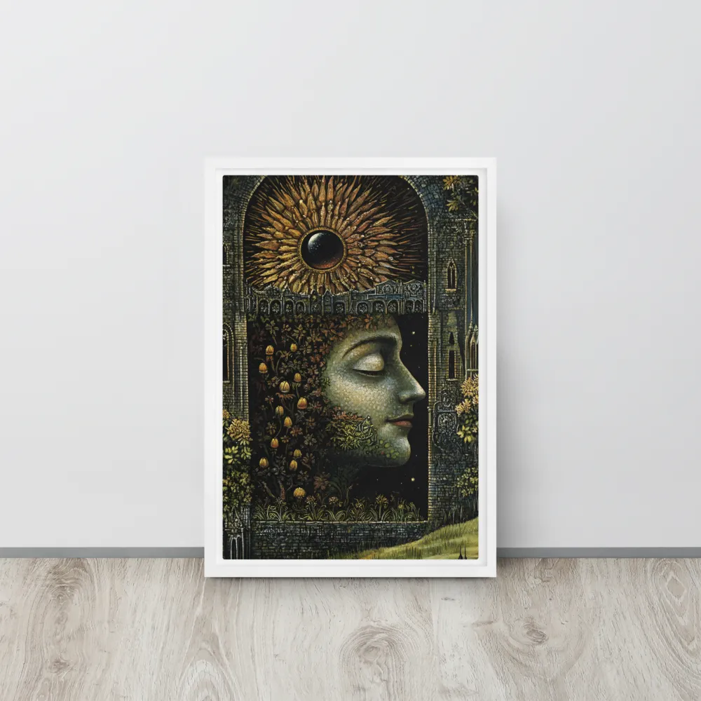 Nature’s Embrace: The Infinite Connection | Canvas with White Frame | 12″×18″