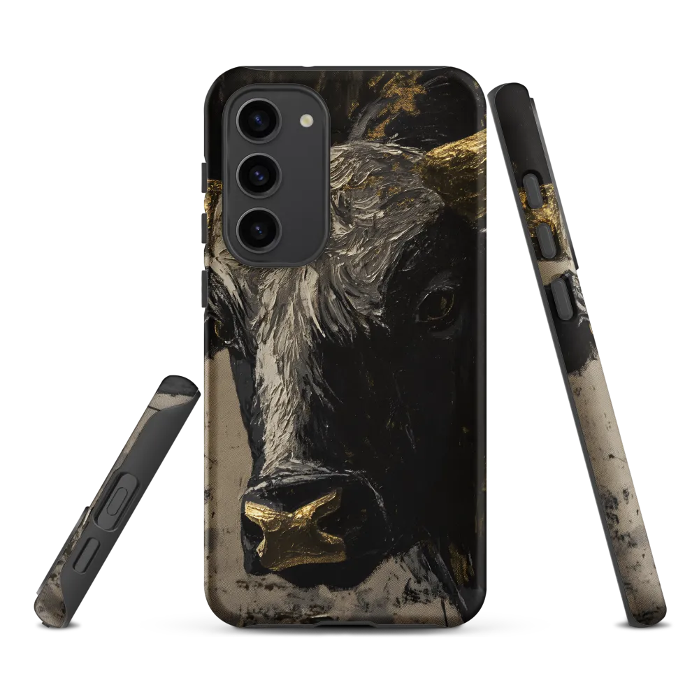 Majestic Bull: The Power in Black and Gold