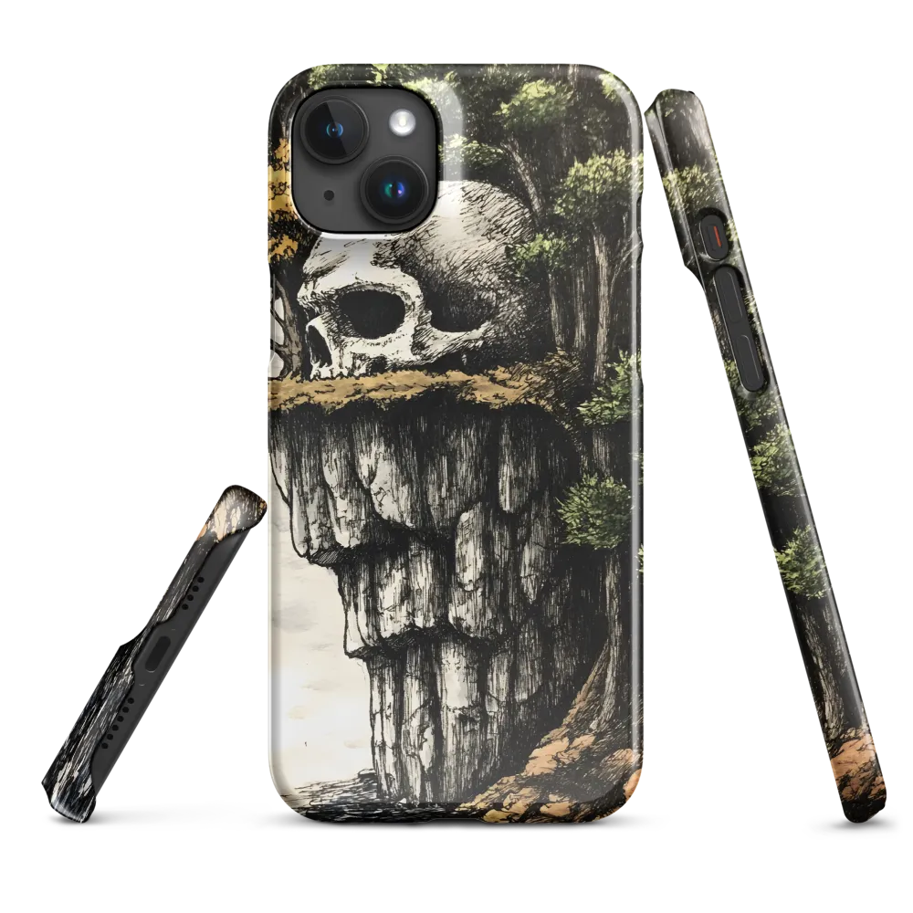 The Whispering Skull: A Surreal Encounter with Nature | Phone Case |  15 Plus | Snap Case | Glossy