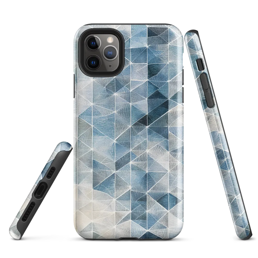 Geometric Harmony in Blue | Phone Case |  11 Pro Max | Tough Case | Glossy