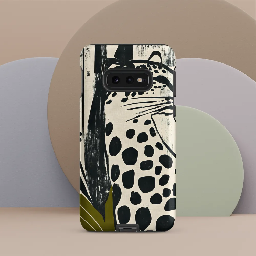Leopard in Silhouette: A Modern Appeal | Phone Case |  S10e | Tough Case | Matte