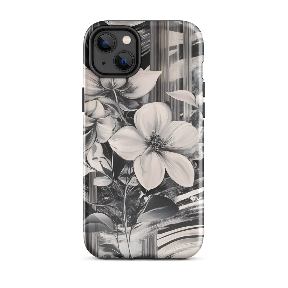 Ethereal Bloom: A Dance of Monochromes