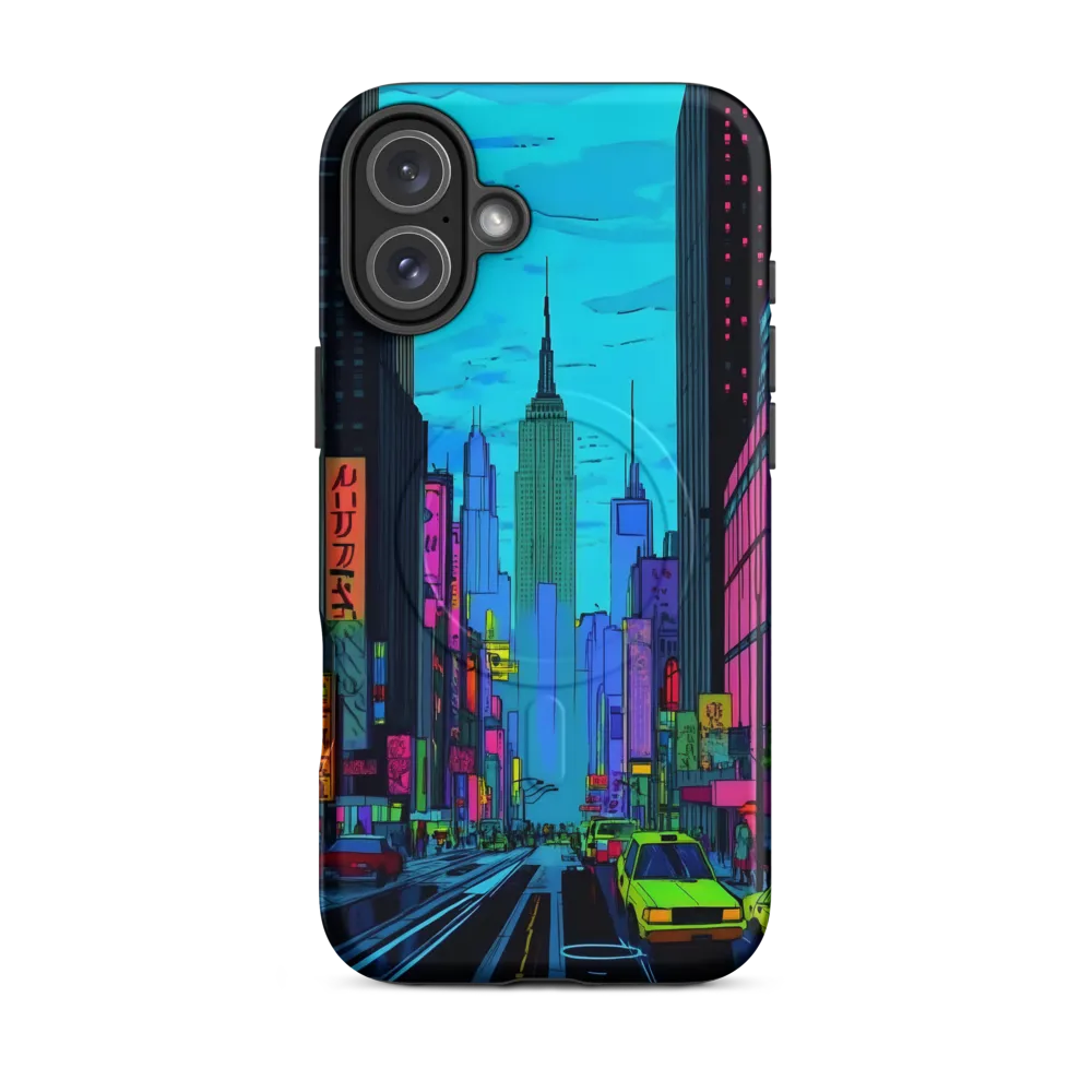 Neon Dreams of the City | Phone Case |  16 Plus | MagSafe® Tough Case | Matte