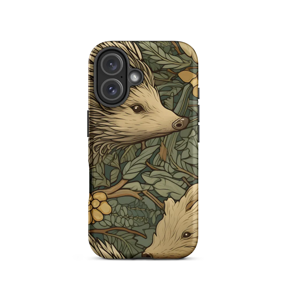 Whimsical Hedgehog Garden | Phone Case |  16 | Tough Case | Matte