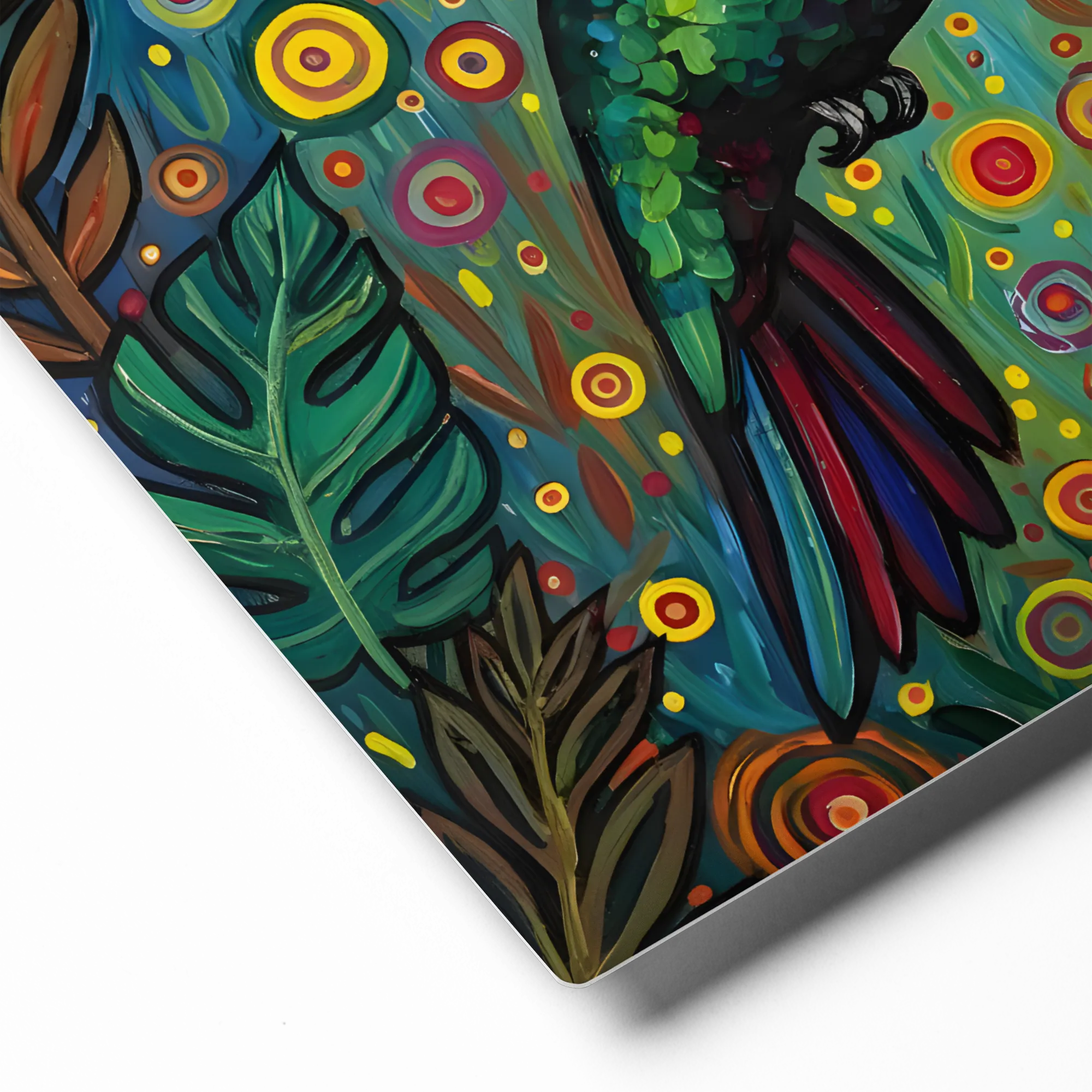 Hummingbird's Nectar Dance 
 Metal Print | 12″x 12″