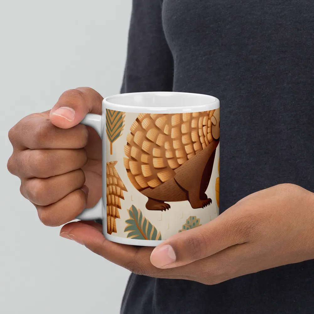 Pangolins in a Whimsical Habitat | Mugs | Multiple Sizes & Colors