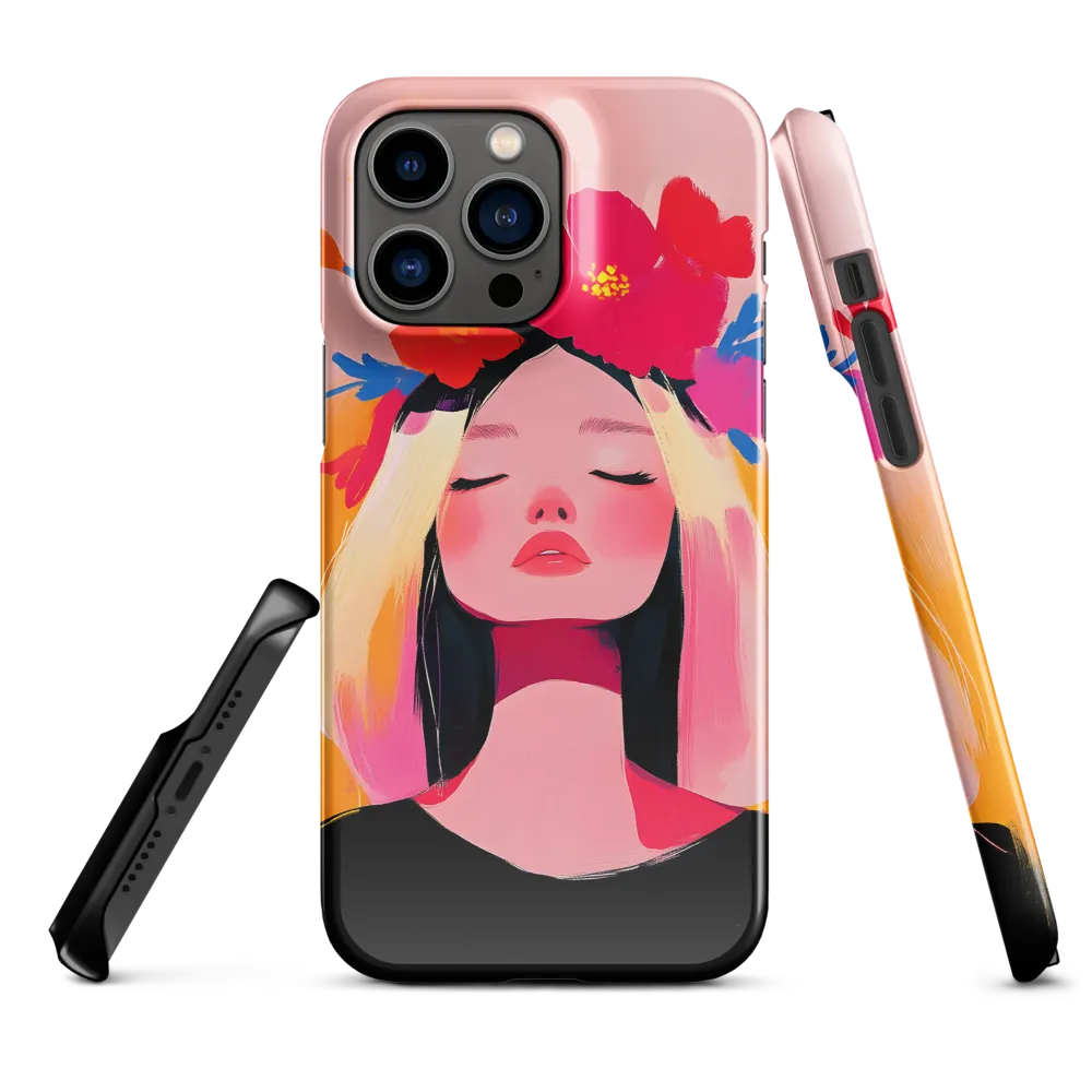 Floral Serenity | Phone Case |  14 Pro Max | Snap Case | Glossy
