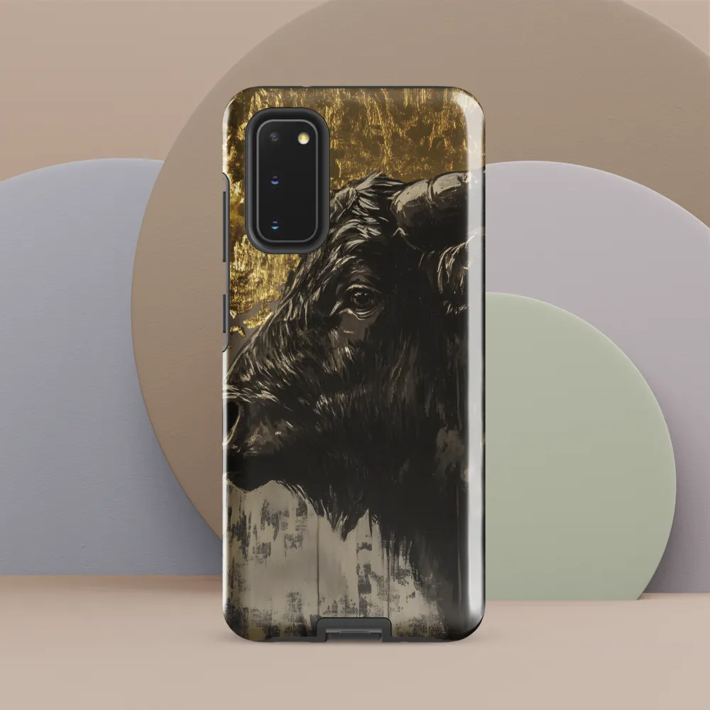 Gilded Bison in Profile