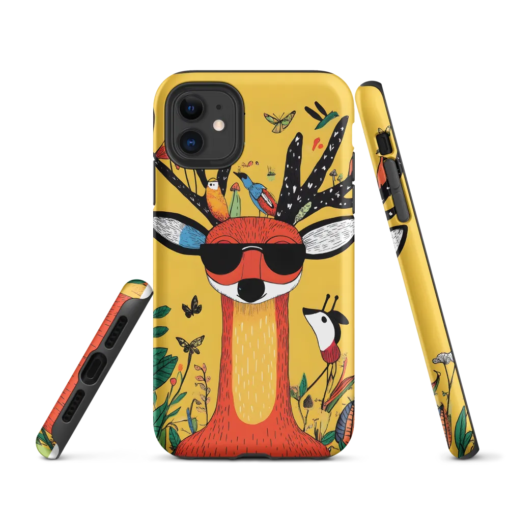 Playful Deer with Sunglasses