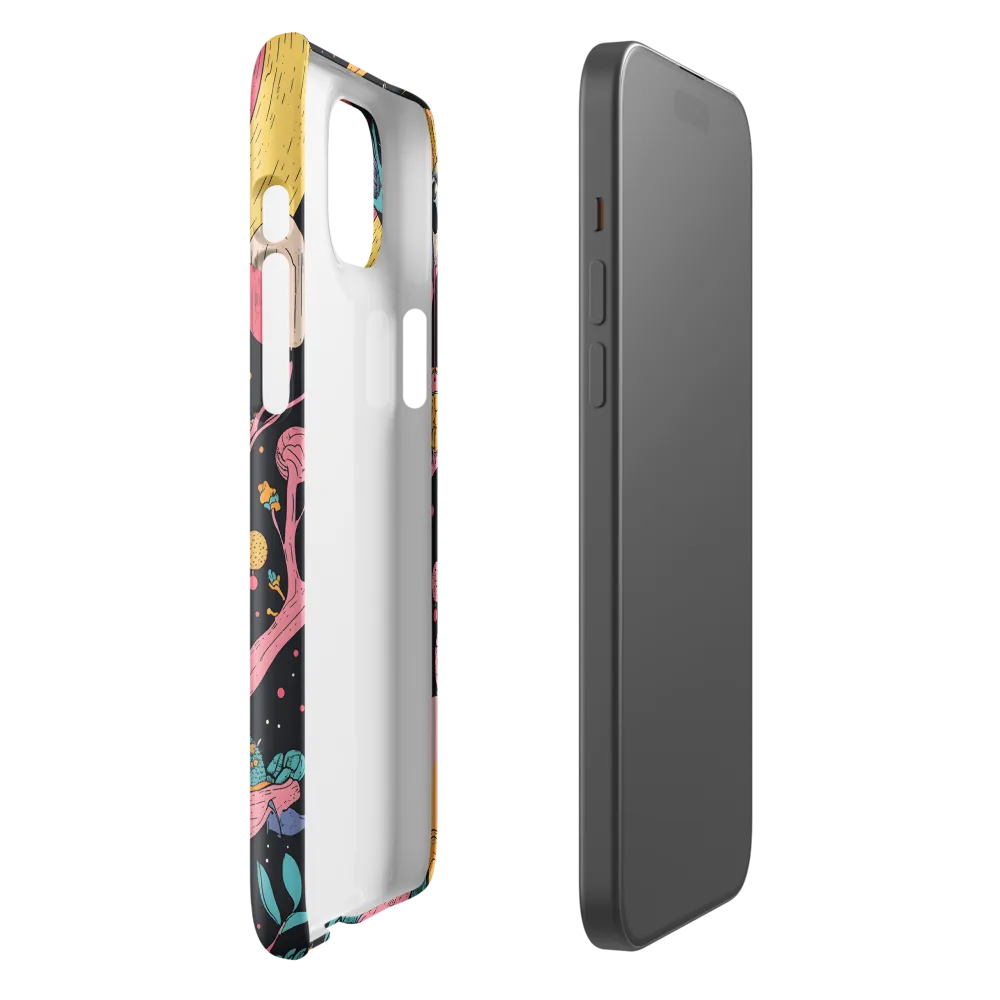 Whimsical Cosmic Owl | Phone Case |  15 Plus | Snap Case | Glossy