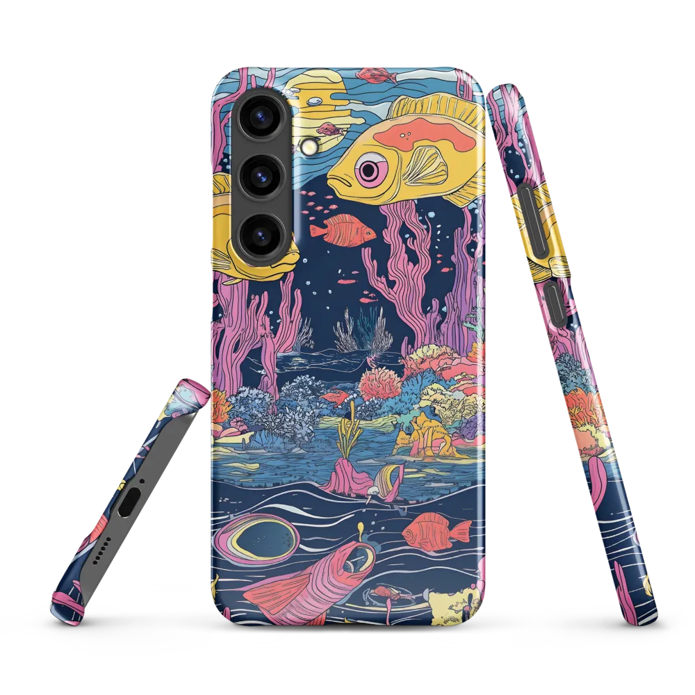 Underwater Dreamscape: A Playful Encounter | Phone Case |  S24 Plus | Snap Case | Glossy