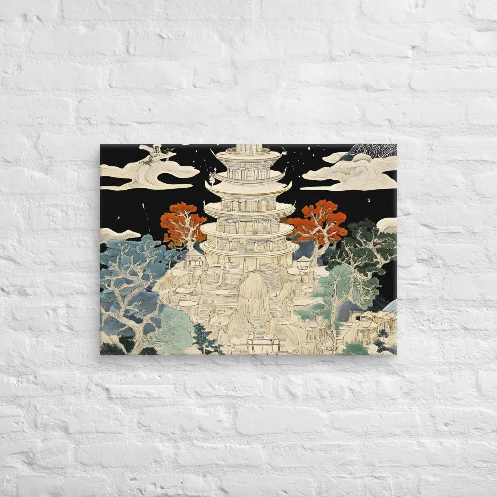 Whispers of the Pagoda | Canvas | 20″×28″