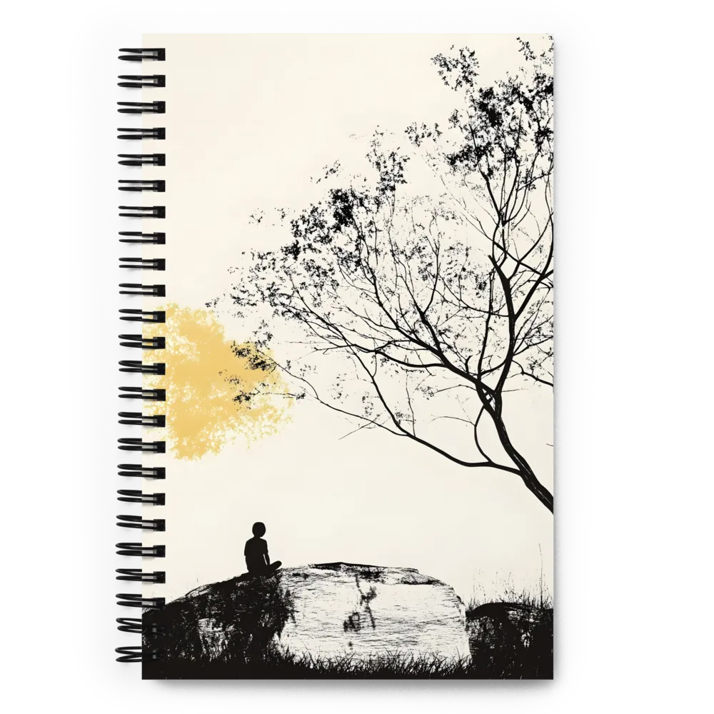 Whispers of Solitude | Spiral Notebook