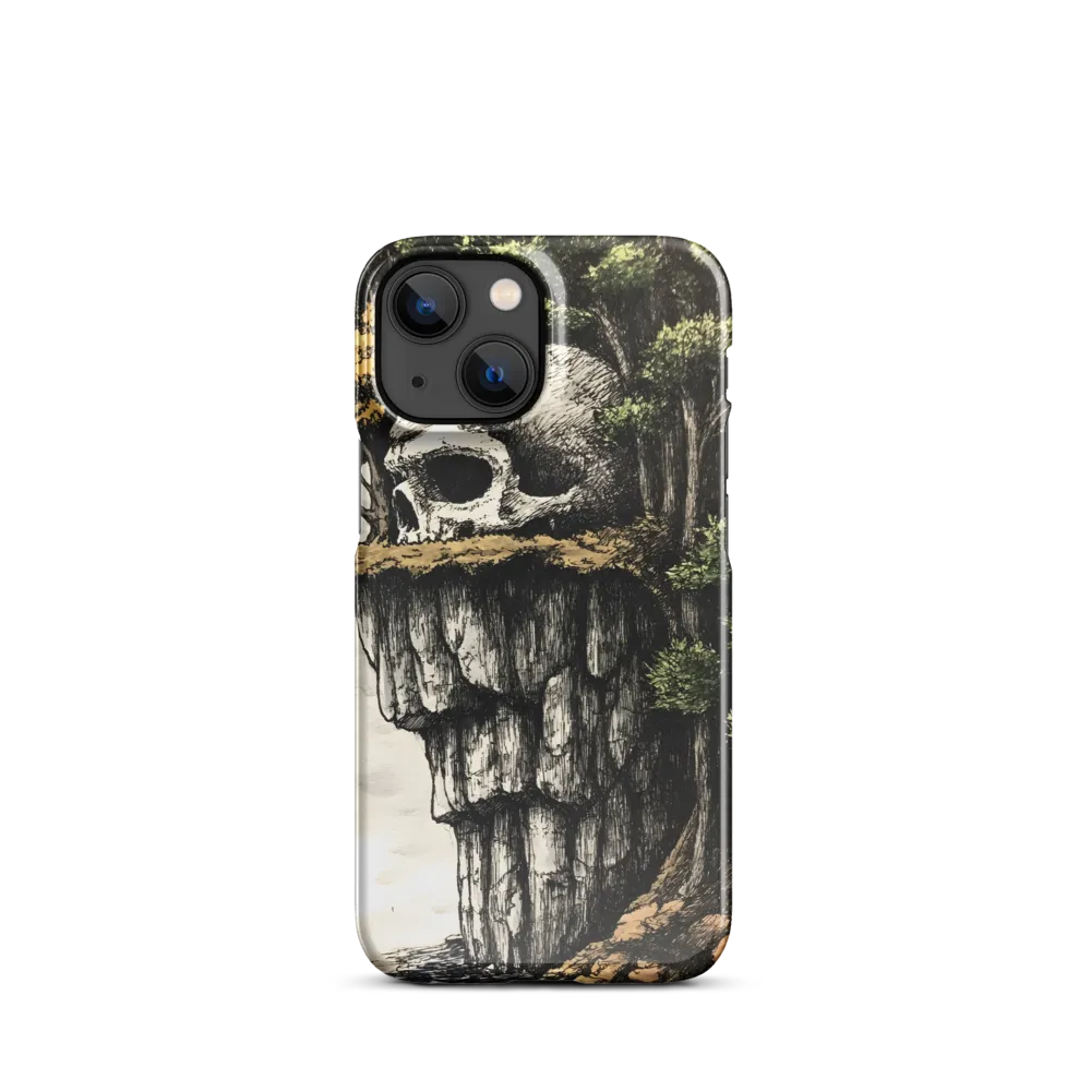 The Whispering Skull: A Surreal Encounter with Nature | Phone Case |  13 Mini | Snap Case | Glossy