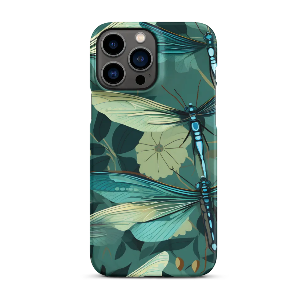 Whispers of Nature: Dragonflies in Harmony | Phone Case |  13 Pro Max | Snap Case | Matte