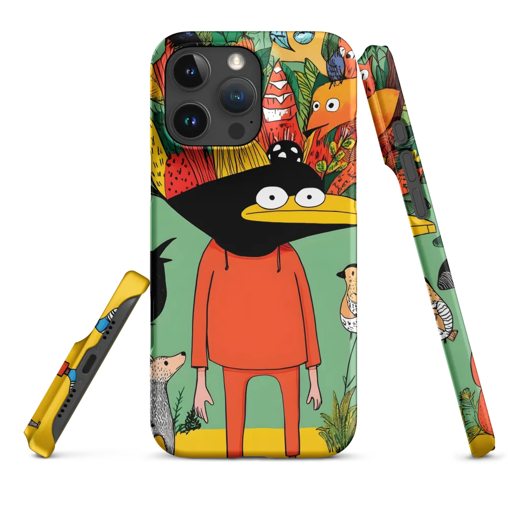 Whimsical Encounter in a Colorful Jungle