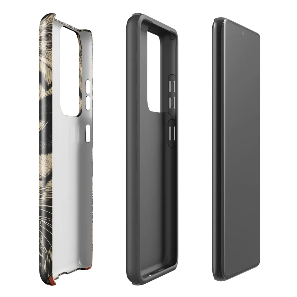 Feline Majesty: The Human-Leopard Connection | Phone Case |  S21 Ultra | Tough Case | Glossy