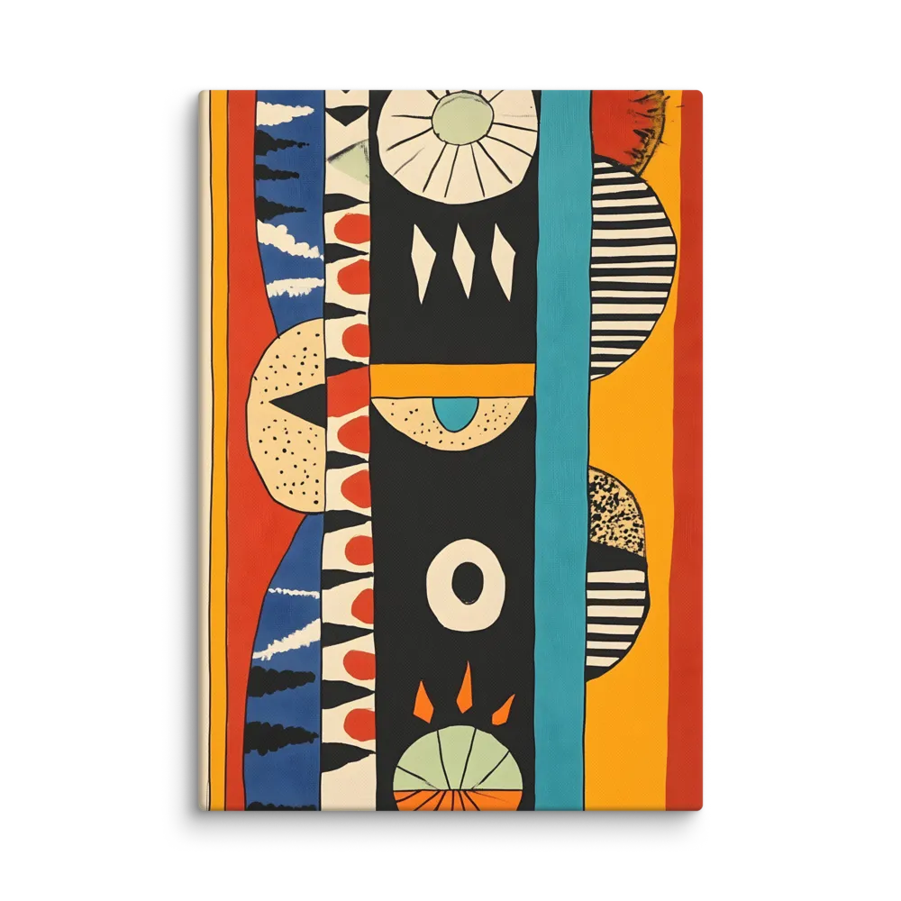 Playful Geometry: A Modern Abstract Exploration | Canvas | 28″×40″