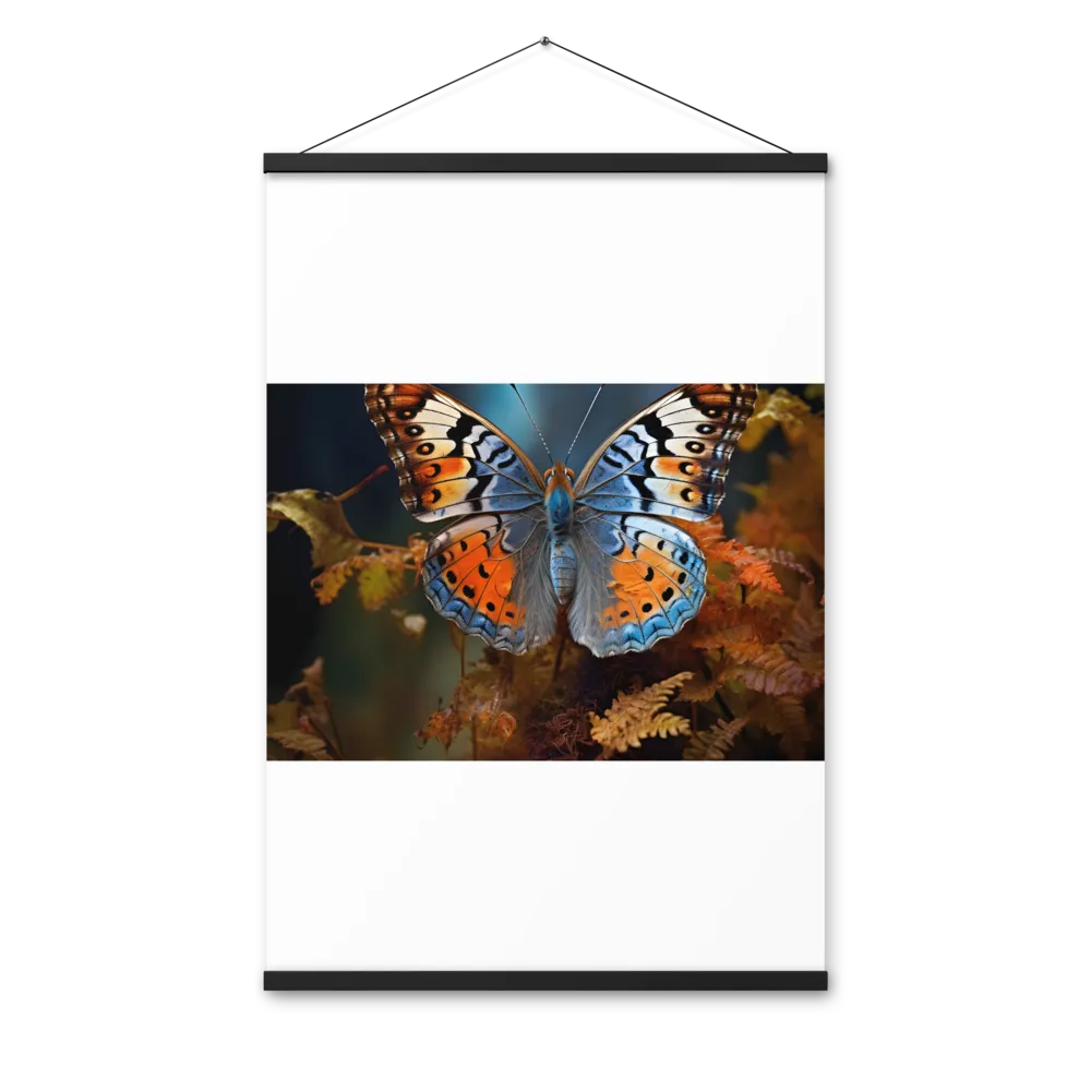Harmony in Color: The Butterfly | Poster With Black Wood Hanger | 24″×36″