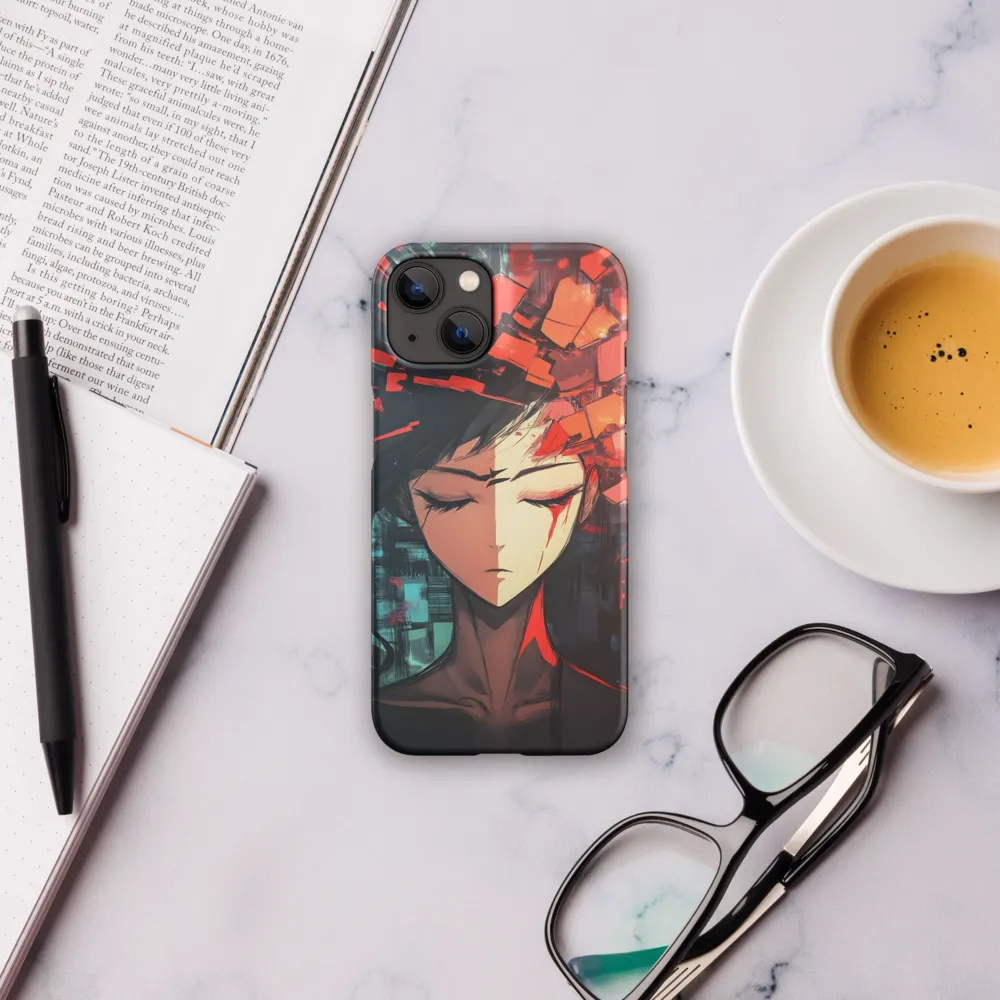 Fragmented Mind: The Silent Struggle | Phone Case |  14 | Snap Case | Matte