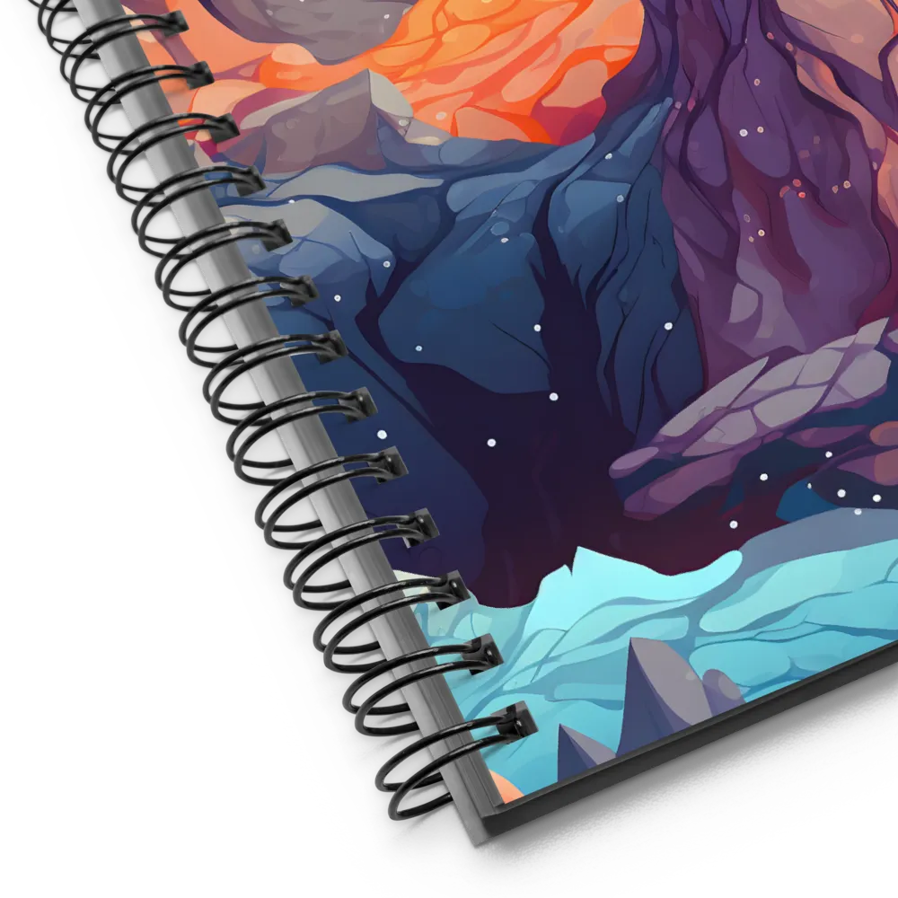 Mystical Peaks of Imagination | Spiral Notebook