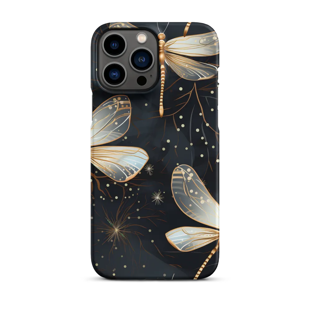 Ethereal Dance: Dragonflies in a Midnight Garden