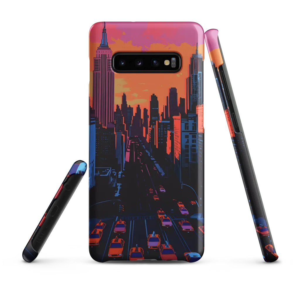 Sunset Over Skyscrapers | Phone Case |  S10 Plus | Snap Case | Matte