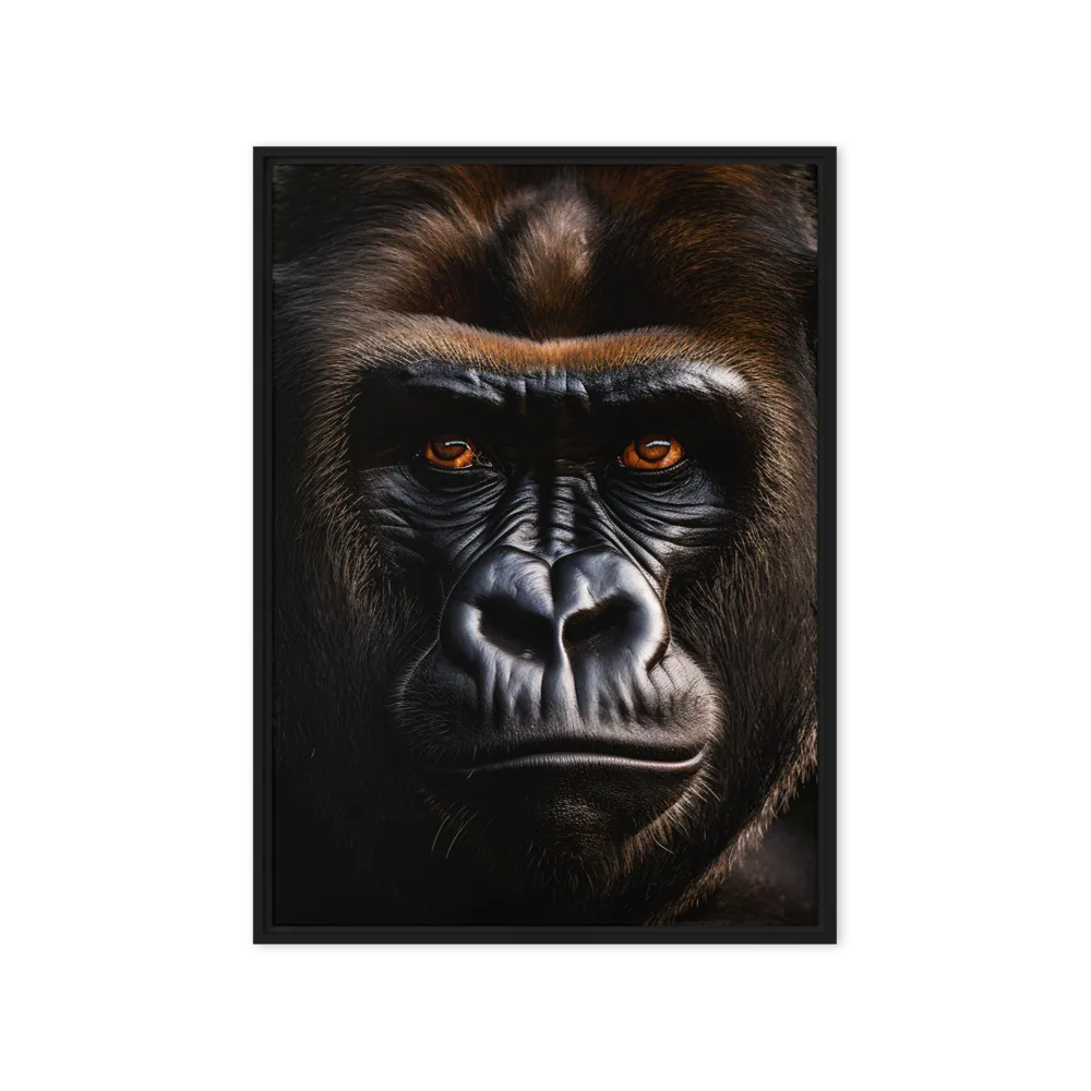 Majestic Gaze | Canvas with Black Frame | 20″×28″