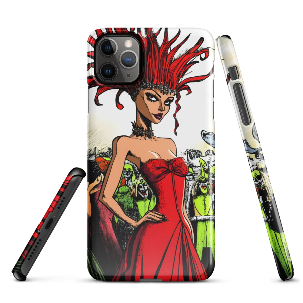 Fiery Elegance: A Fashion Statement | Phone Case |  11 Pro Max | Snap Case | Glossy