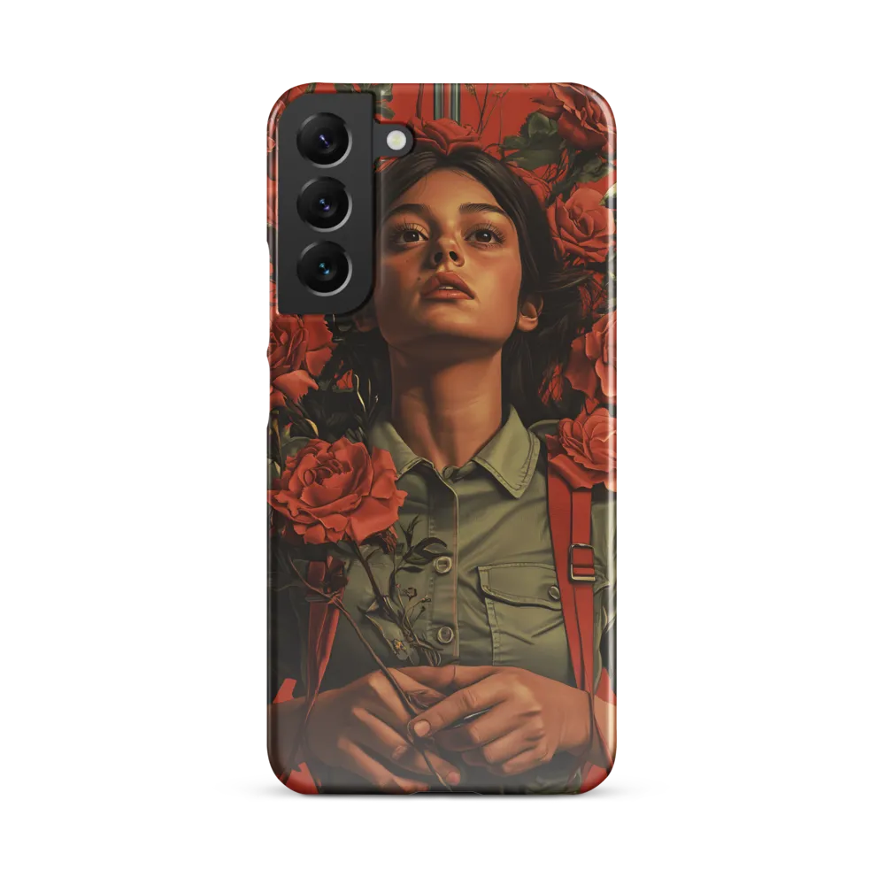 Harmony and Strength: A Portrait Among Roses