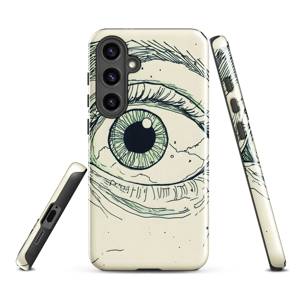 Observant Gaze | Phone Case |  S24 Plus | Tough Case | Glossy