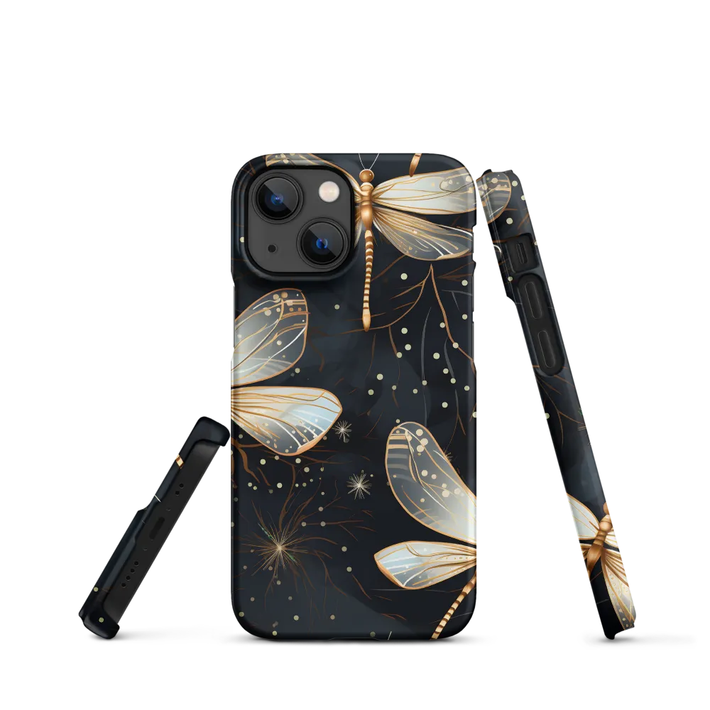 Ethereal Dance: Dragonflies in a Midnight Garden