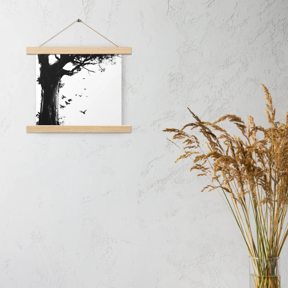 Whispers of Nature | Poster With Oak Wood Hanger | 10″×10″