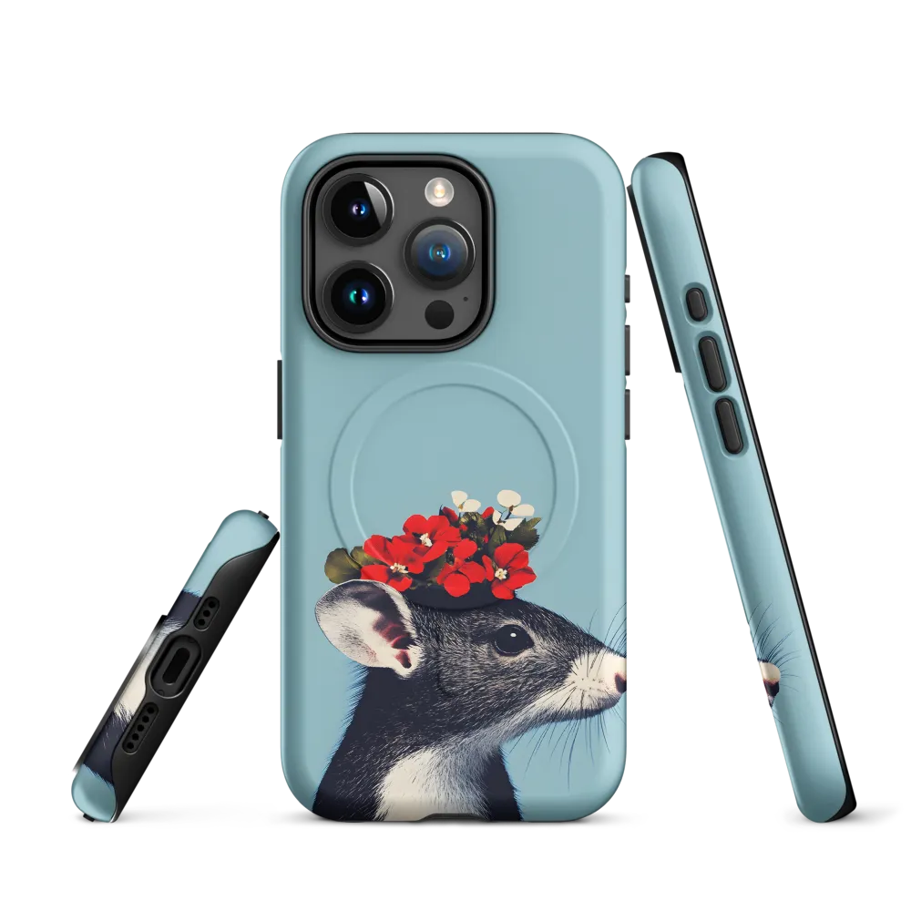 Whimsical Flora: A Mouse's Floral Crown