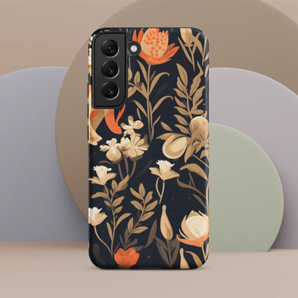 Floral Harmony: A Dance in the Dark