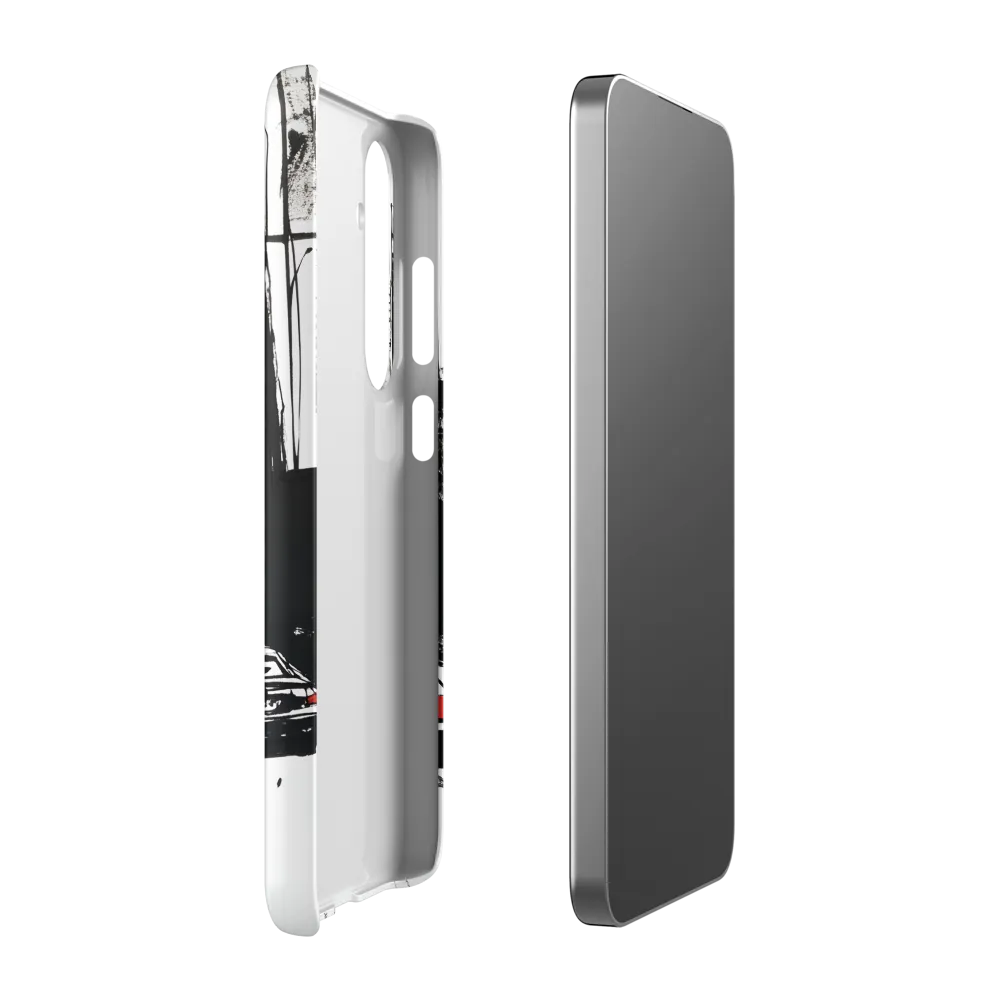 Urban Pulse: A Monochromatic Journey | Phone Case |  S24 Plus | Snap Case | Matte
