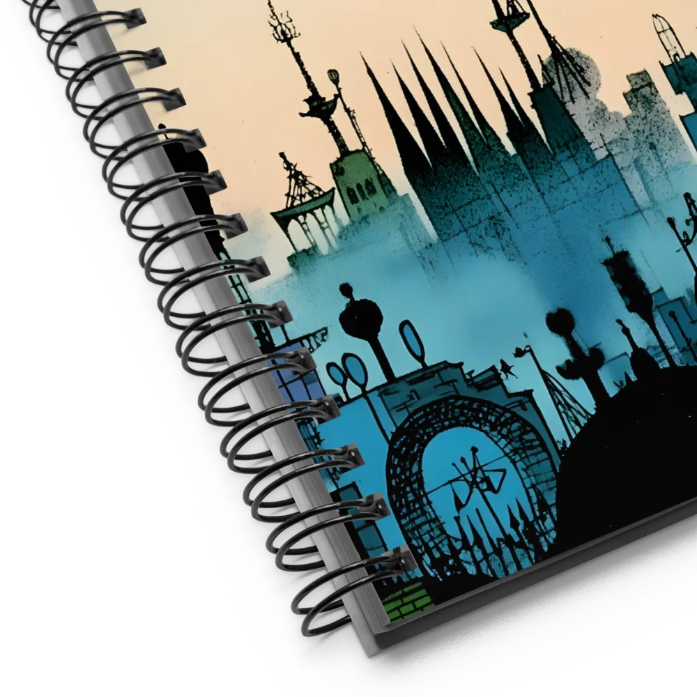 Whimsical Cityscape | Spiral Notebook