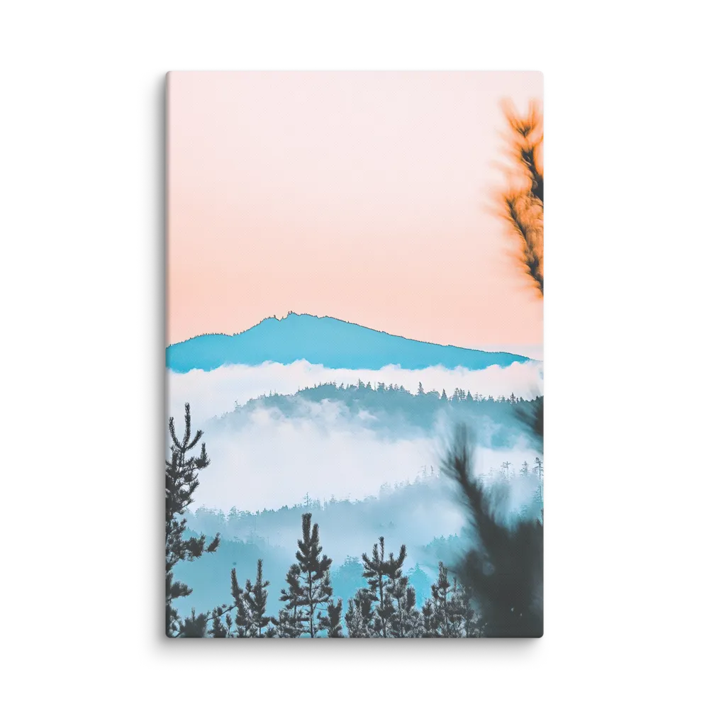 Tranquil Dawn Over Mountains | Canvas | 32″×48″