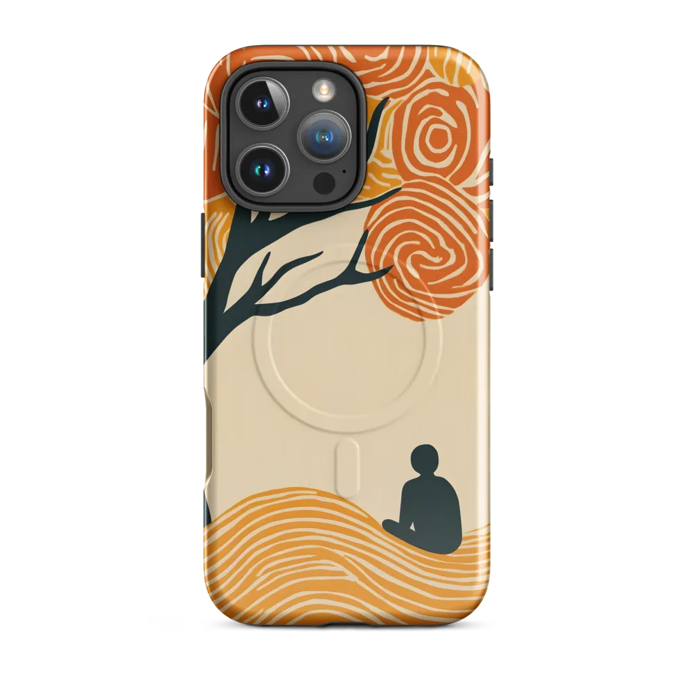 Silent Reflections under Swirling Leaves | Phone Case |  16 Pro Max | MagSafe® Tough Case | Glossy