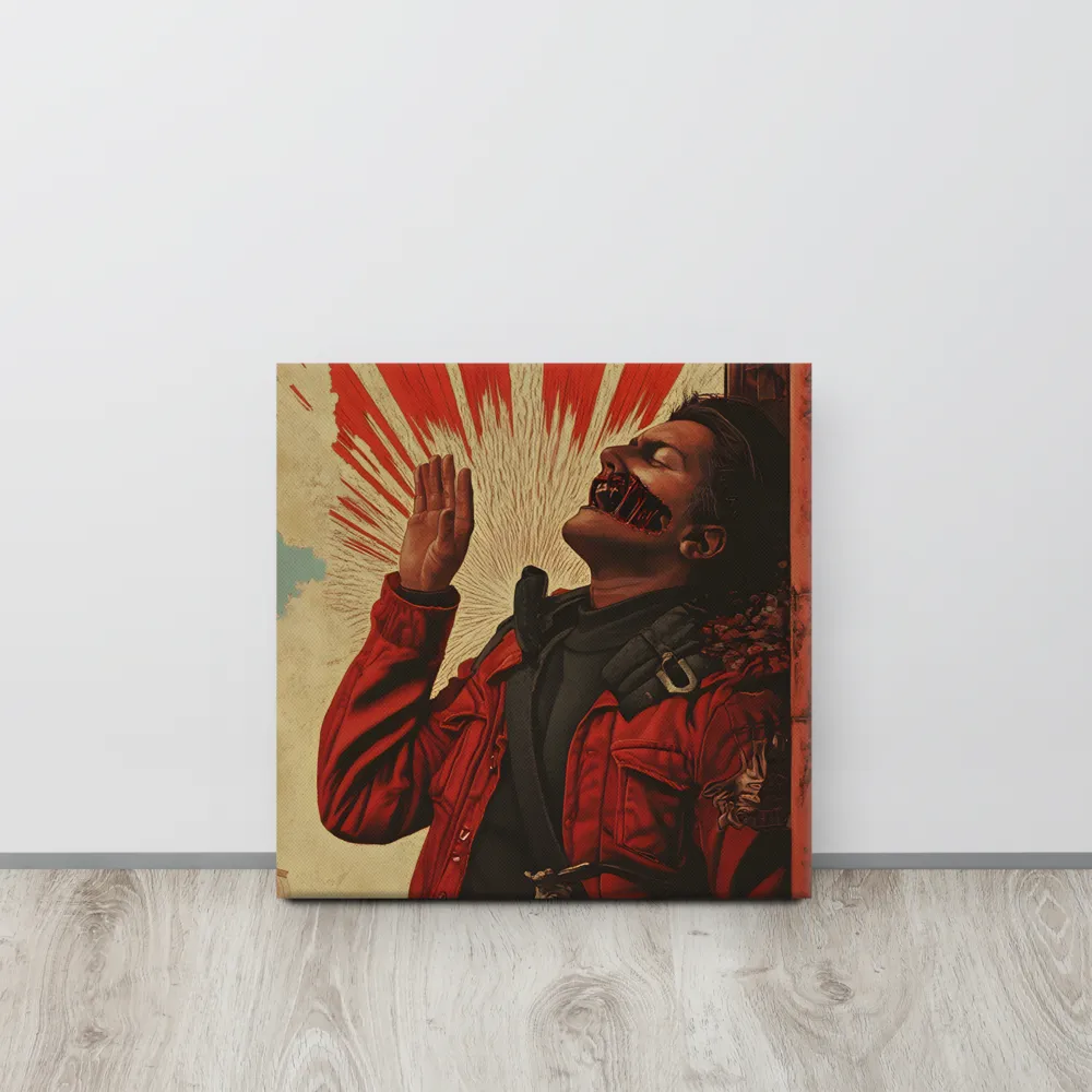 Defiant Echoes of Ruin | Canvas | 16″×16″