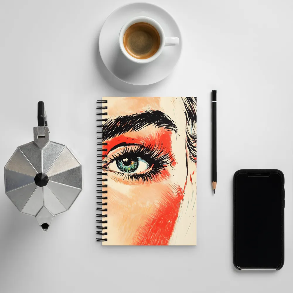 Gaze of Emotion | Spiral Notebook