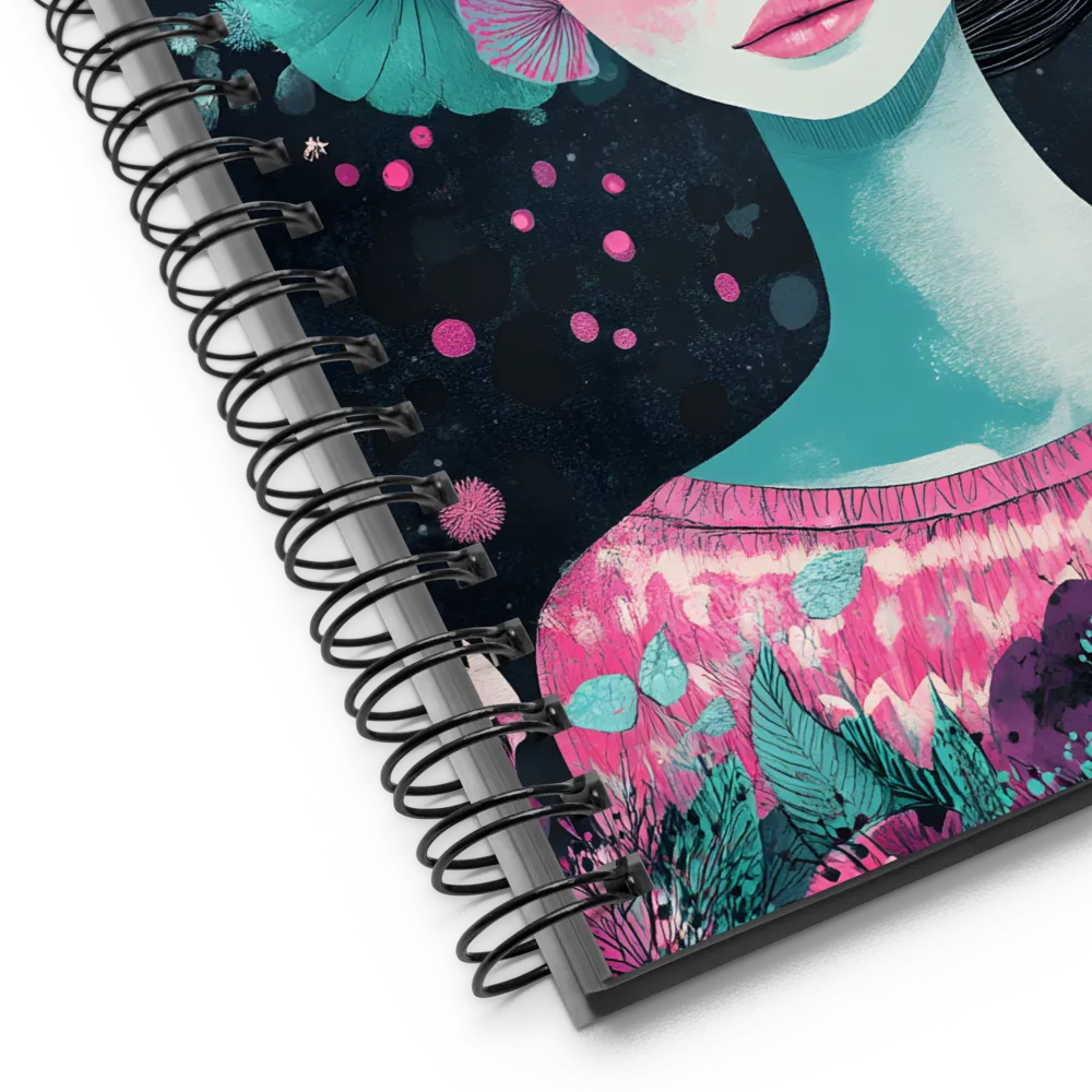 Embrace of Floral Serenity | Spiral Notebook