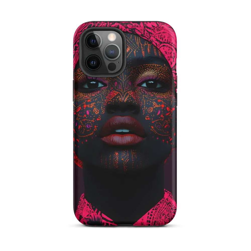 Neon Adornments: A Portrait of Cultural Expression