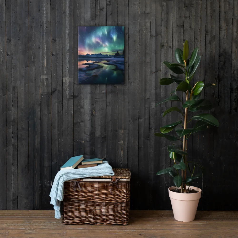 Ethereal Aurora: A Night Under the Stars | Thin Canvas | 16″×20″