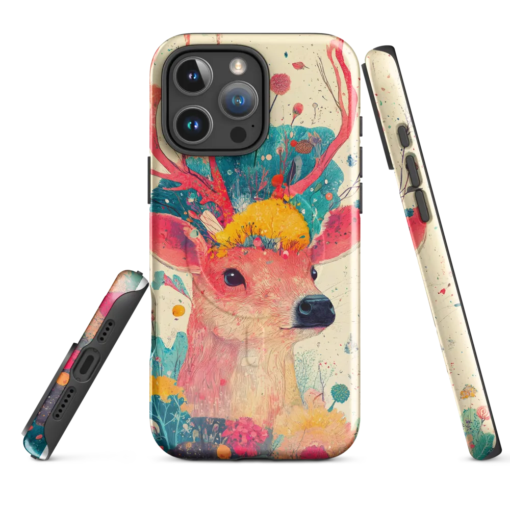 Whimsical Harmony: A Deer in Bloom