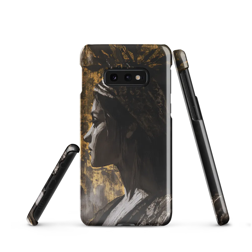 Golden Elegance: A Modern Profile Portrait