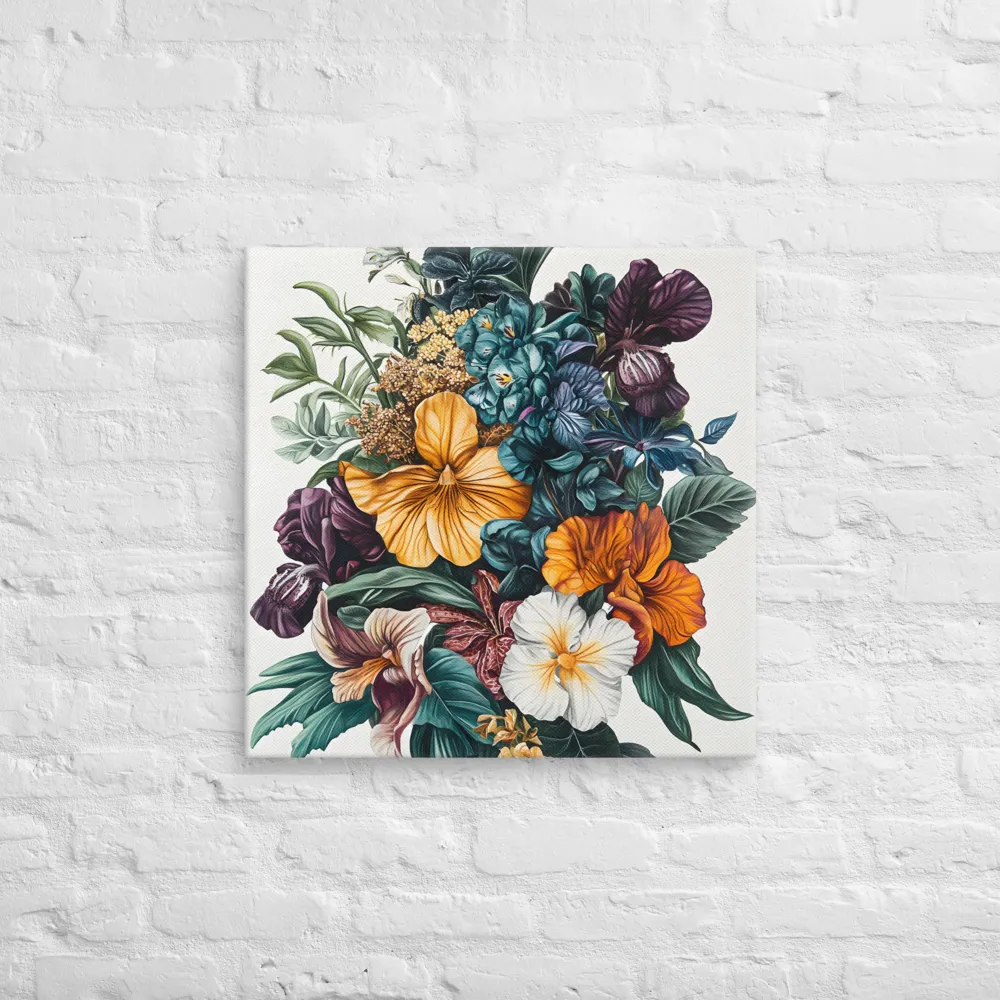 Floral Symphony | Canvas | 24″×24″