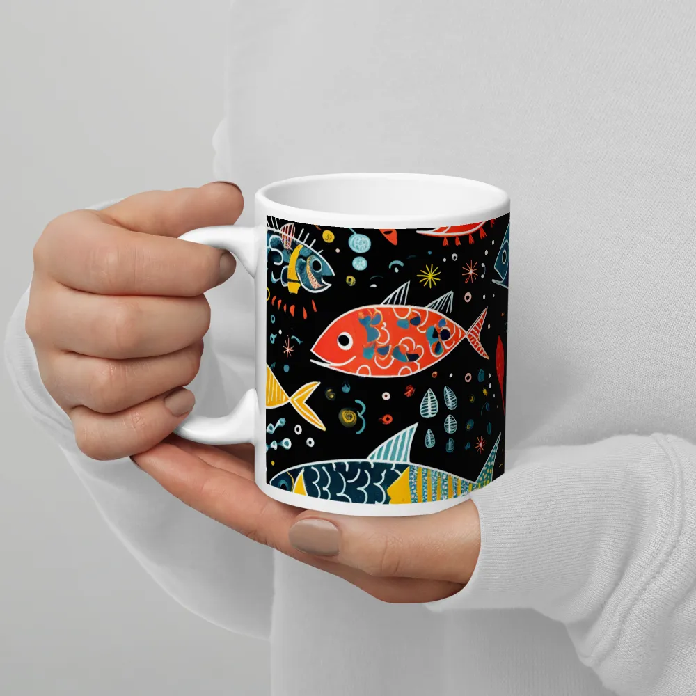 Whimsical Underwater Dance | Mug with White inside | 11 oz