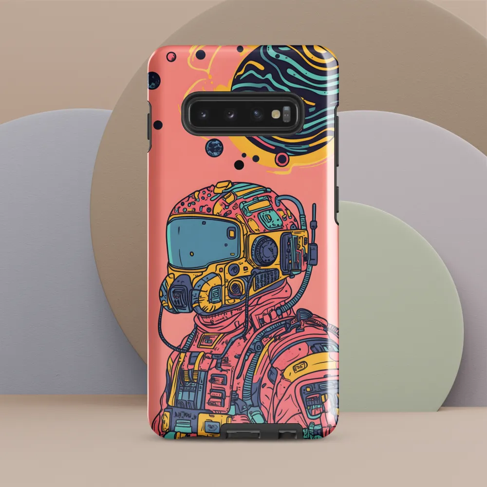 Exploration Beyond: A Digital Astronaut | Phone Case |  S10 Plus | Tough Case | Glossy