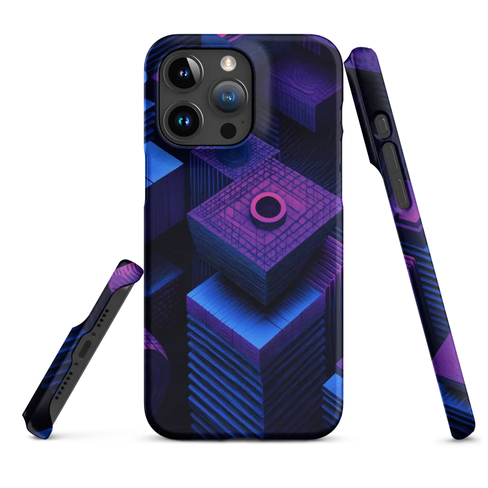 Geometric Dreams in Blue and Purple